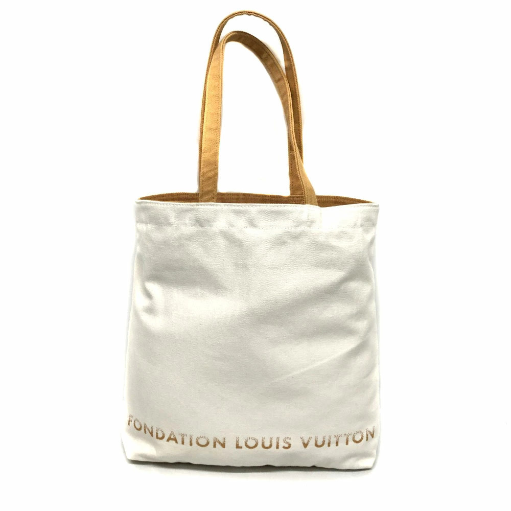 LOUIS VUITTON Fondation Tote Bag White Limited Edition Museum Paris Shopping